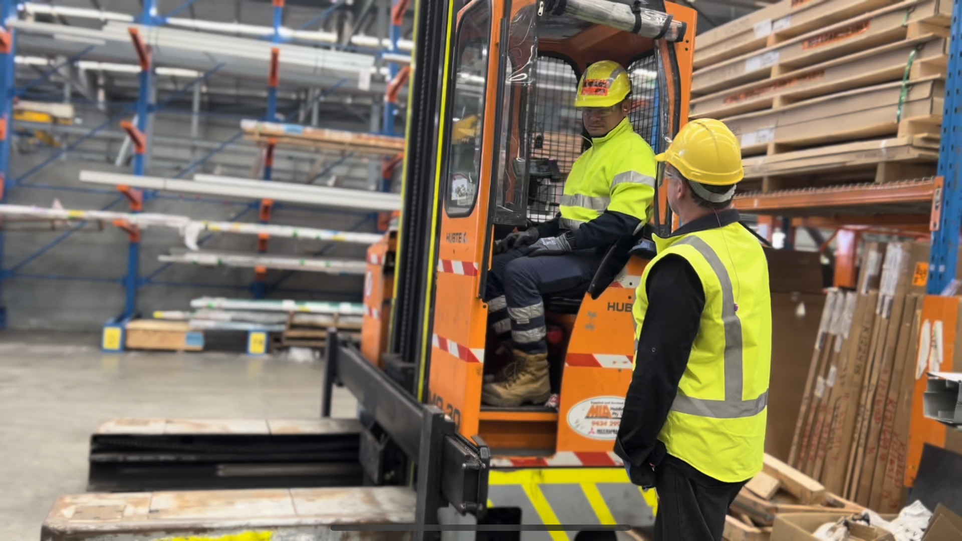 Warehouse Worker Scanning