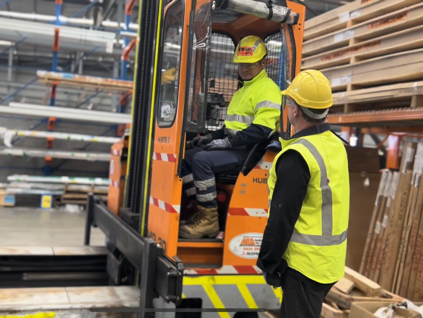 Warehouse Worker Scanning