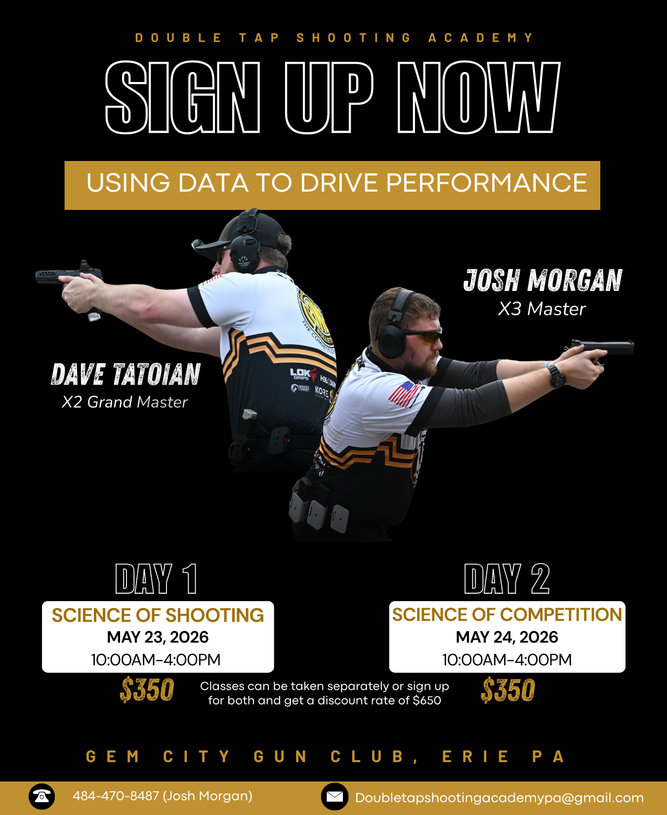 Erie, PA COMBO- Science of Shooting and Competing