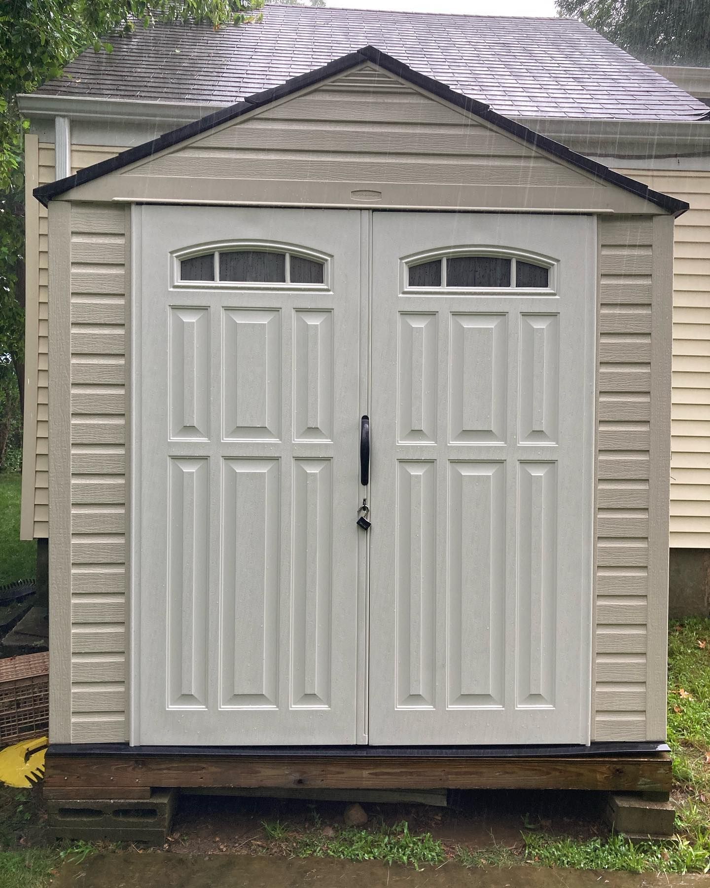 After Pressure Washing The House Door — Fairfield, CT — C&S Power Washing & Services