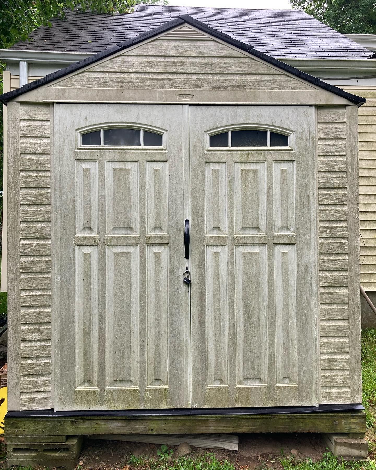 Before Pressure Washing The House Door — Fairfield, CT — C&S Power Washing & Services