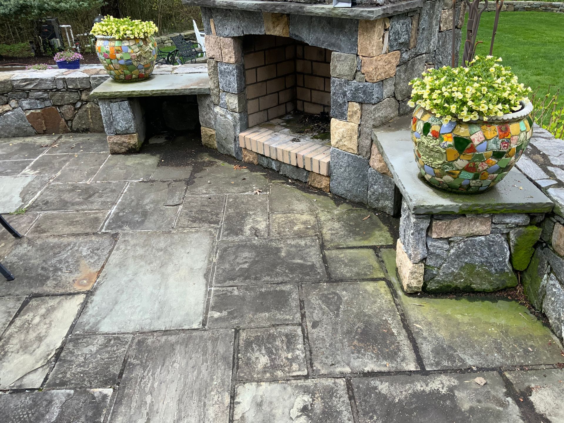 Before Fire Place Cleaning - Fairfield, CT – C&S Power Washing