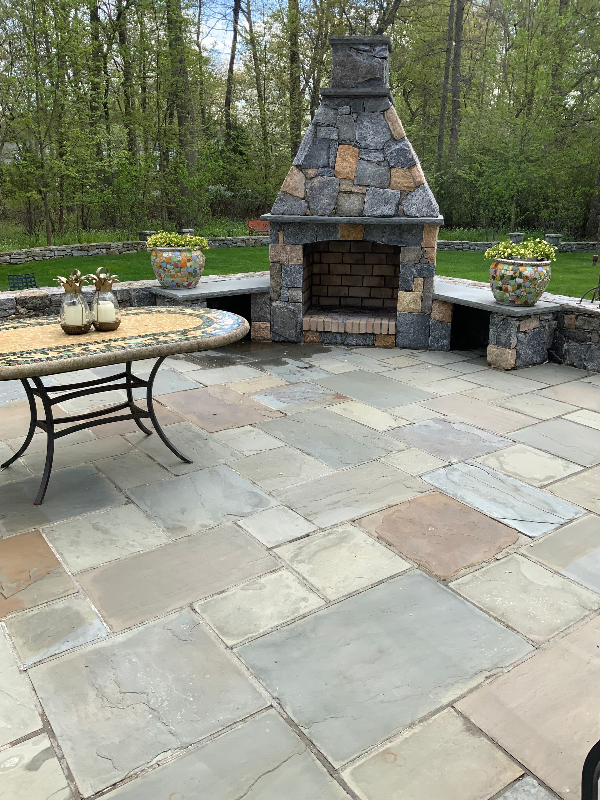 After Far Fire Place Cleaning - Fairfield, CT – C&S Power Washing