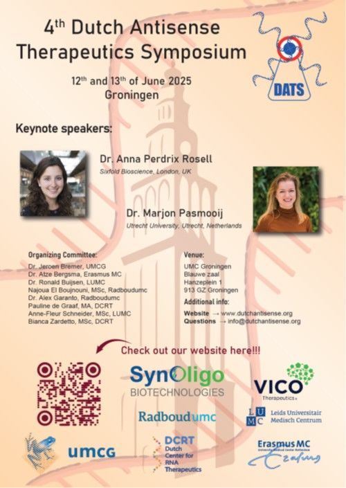 Oligonucleotide research in the Netherlands: the Dutch Antisense Therapeutics Symposium