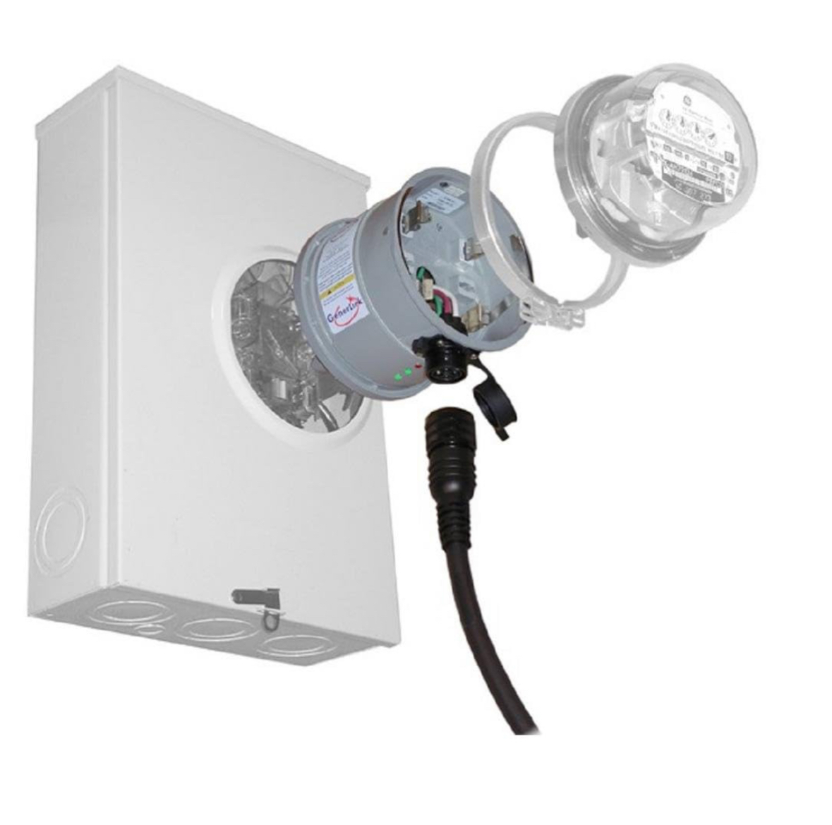 A white box with a meter attached to it