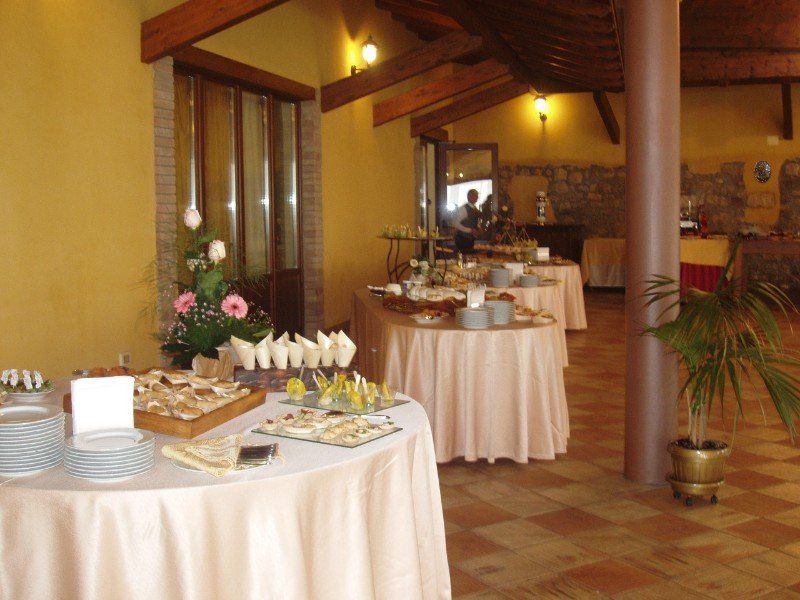 Buffet di un matrimonio