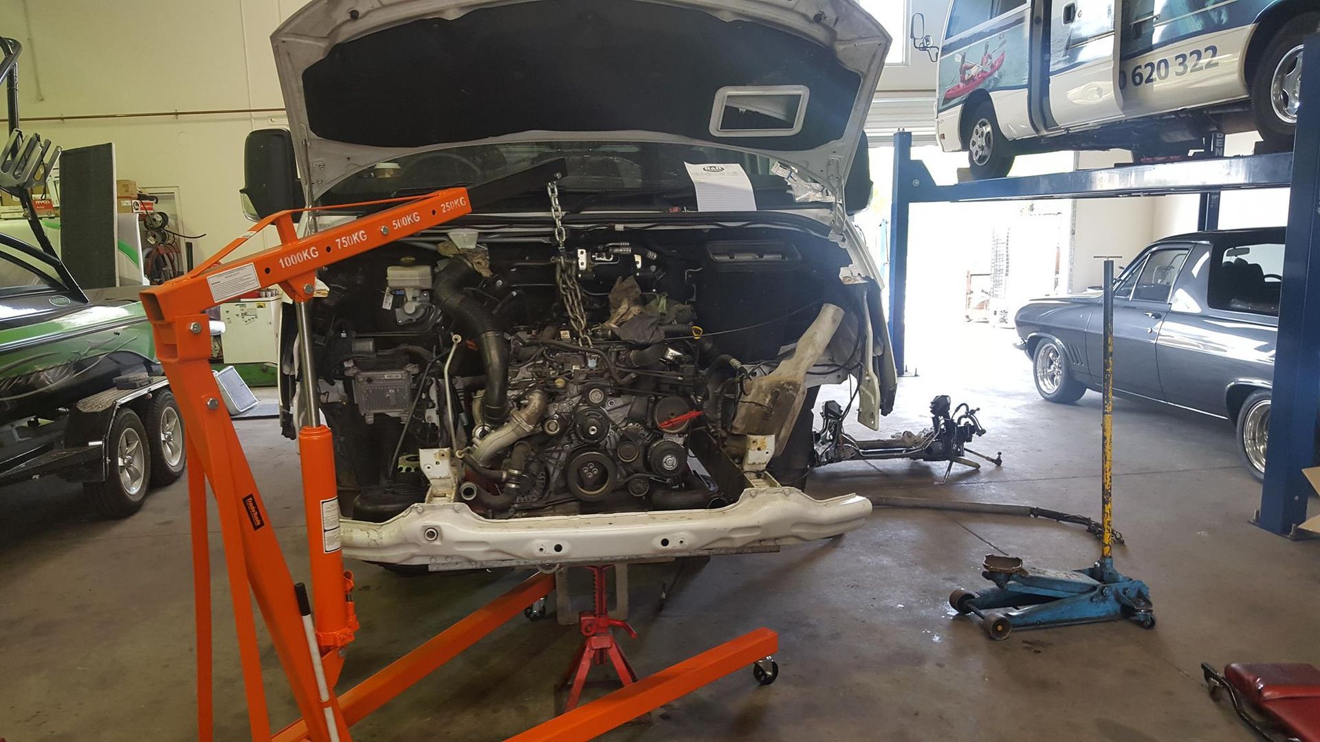 Truck Engine Bay With Components Visible — R&B Automotive PTY LTD In Urangan, QLD