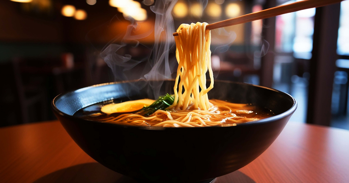 a bowl of steaming ramen for a family to enjoy together