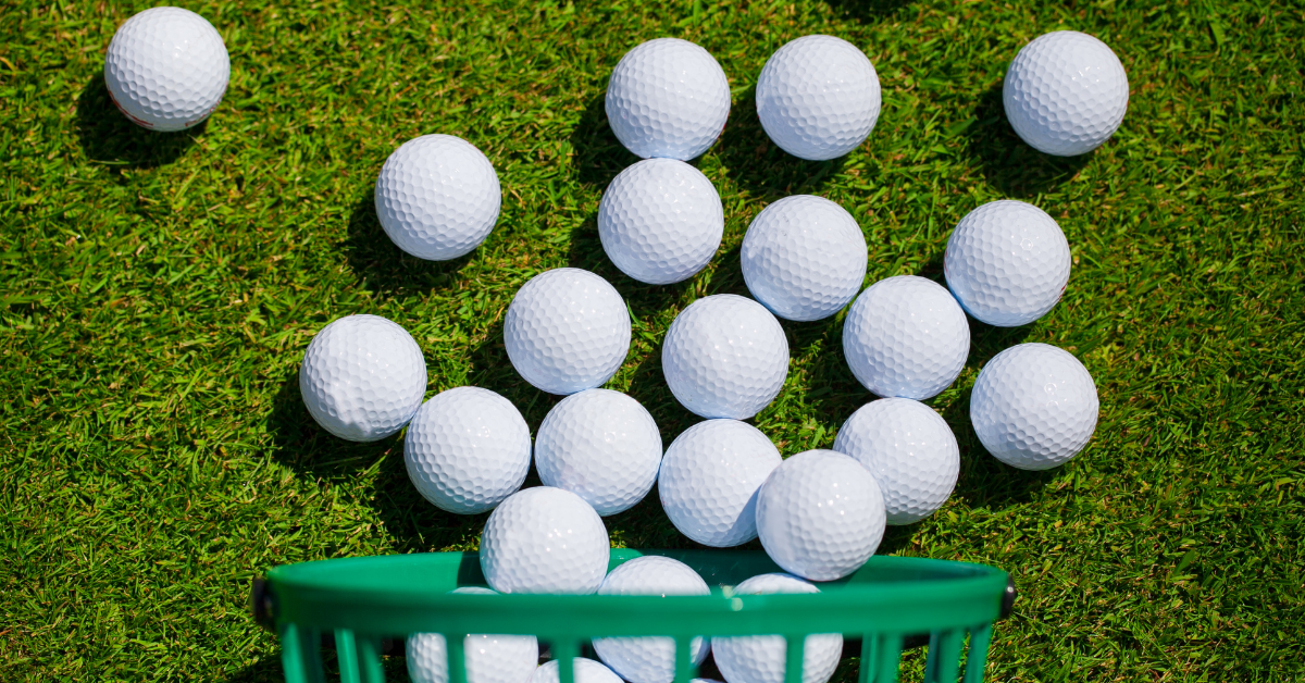golf balls ready for a family date night at Top Golf