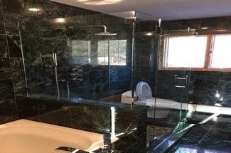 Dark Marble Bathroom — Warren, NJ — Z & B Fine Euro Construction