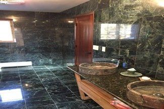 Modern Dark Marble Bathroom — Warren, NJ — Z & B Fine Euro Construction