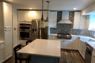 White Marble Countertop — Warren, NJ — Z & B Fine Euro Construction