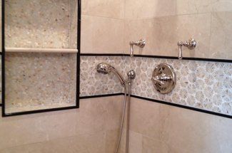 Shower In A Bathroom — Warren, NJ — Z & B Fine Euro Construction