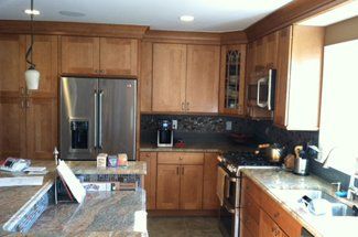 Wooden Cabinets Installed — Warren, NJ — Z & B Fine Euro Construction