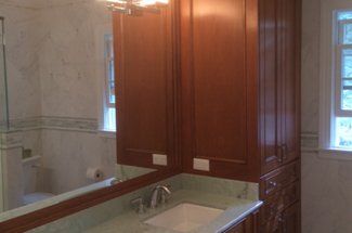 Wooden Cabinet And Sink — Warren, NJ — Z & B Fine Euro Construction