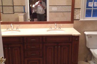 Sink With Mirror — Warren, NJ — Z & B Fine Euro Construction