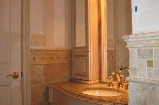 Sink With Elegant Mirror — Warren, NJ — Z & B Fine Euro Construction