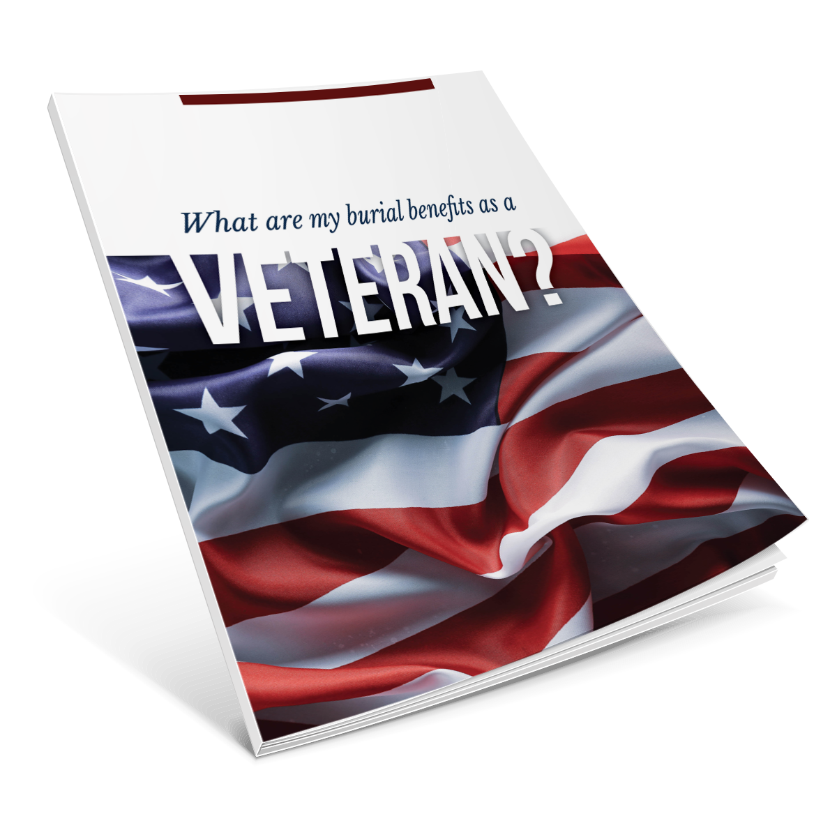 Book cover with American flag, 