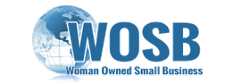 WOSB logo with a globe and text