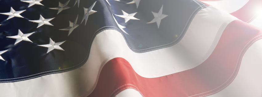 American flag that reminds us of the service and sacrifice of our veterans