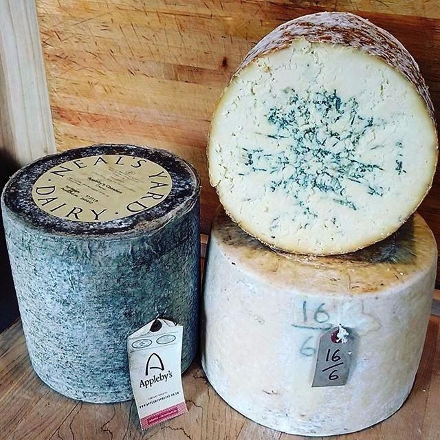 Appleby’s Cheshire - the traditional cheese used in Welsh Rarebit, Lancashire - the last farmhouse raw-milk Lancashire produced in the world, and Colston Bassett Stilton