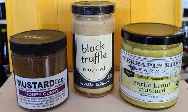 Mustard Trio - Day 1 of 12 Days of Christmas at bayleaf in Coupeville Washington.