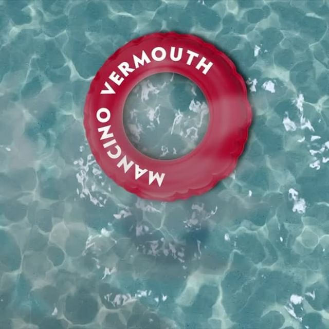 a red life preserver that says vermouth on it
