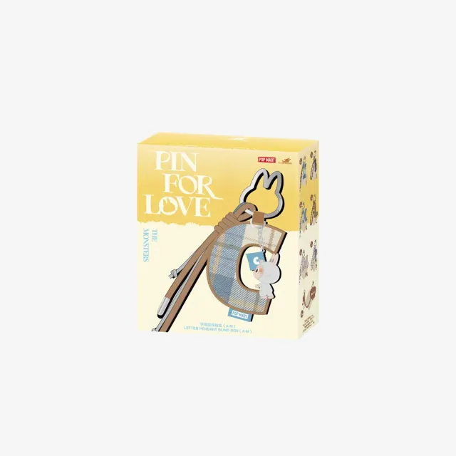 The Monsters Pin for Love Series-Letter Pendant Blind Box (A-M)