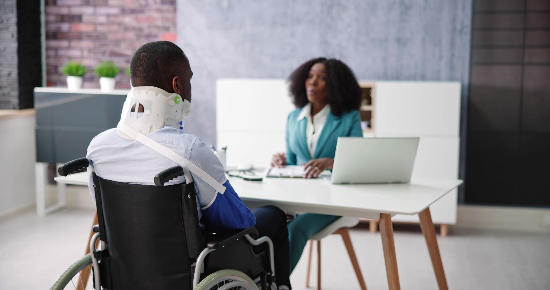 Social Security Disability Attorney reviewing client case file. Social Security Disability Attorney reviewing client case file.