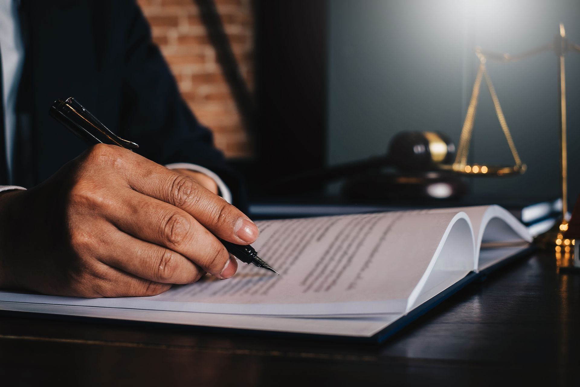 Close-up of attorney consulting, highlighting a trusted social security disability attorney.