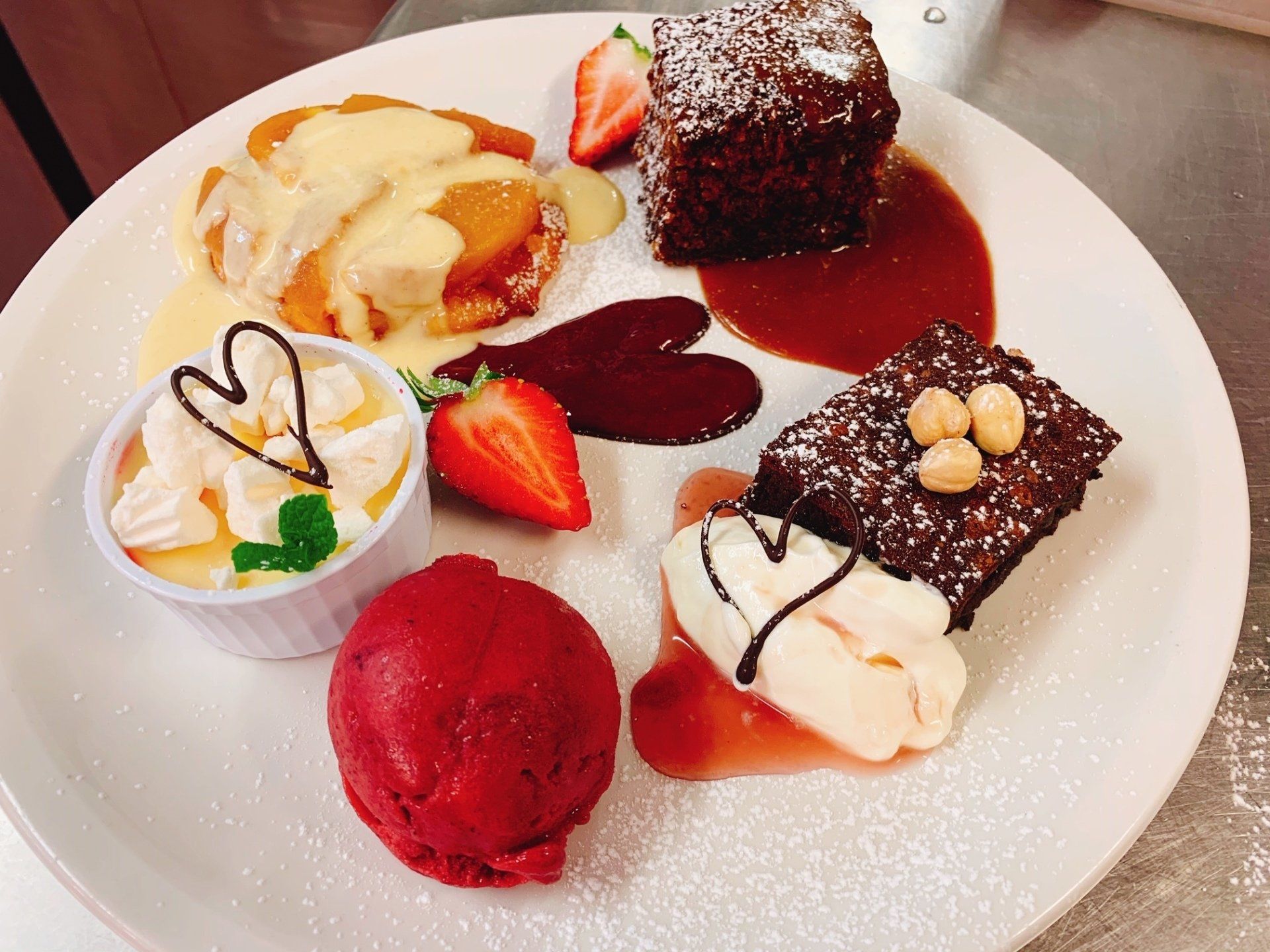 Crown Inn desert platter