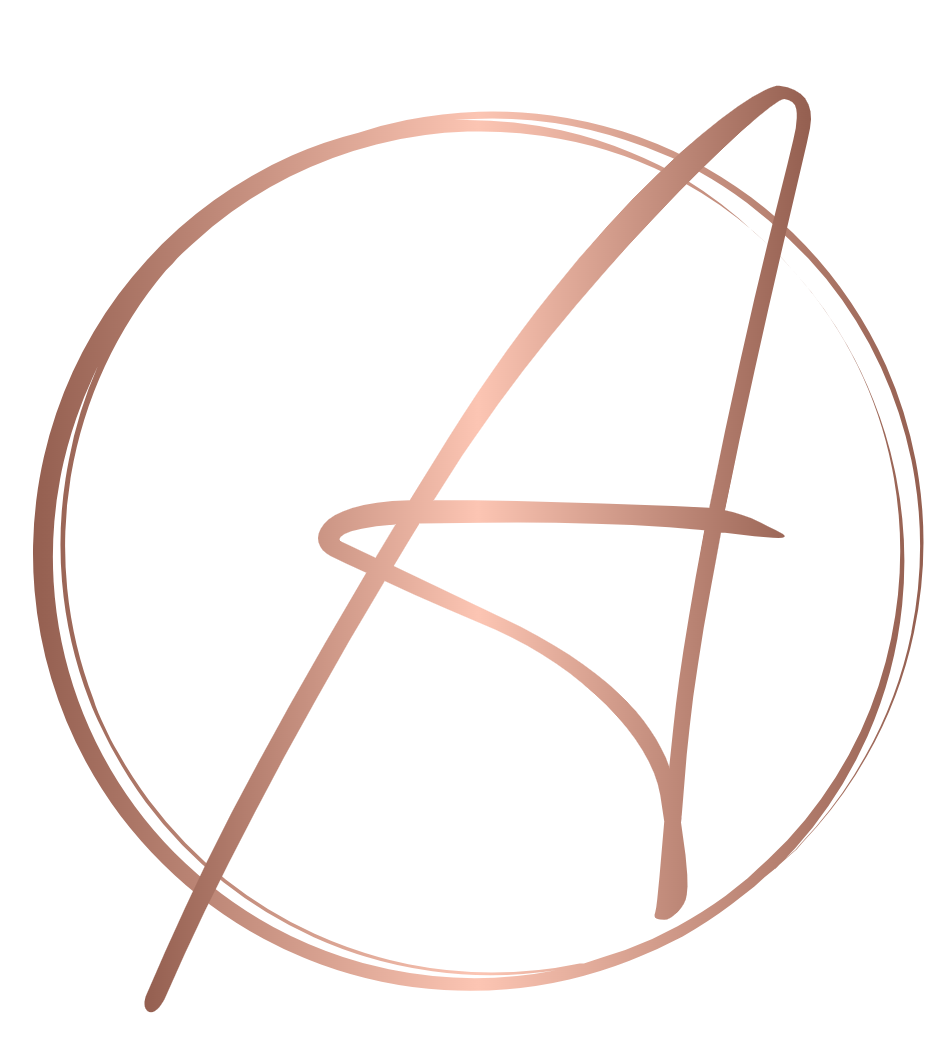 Rose gold letter 