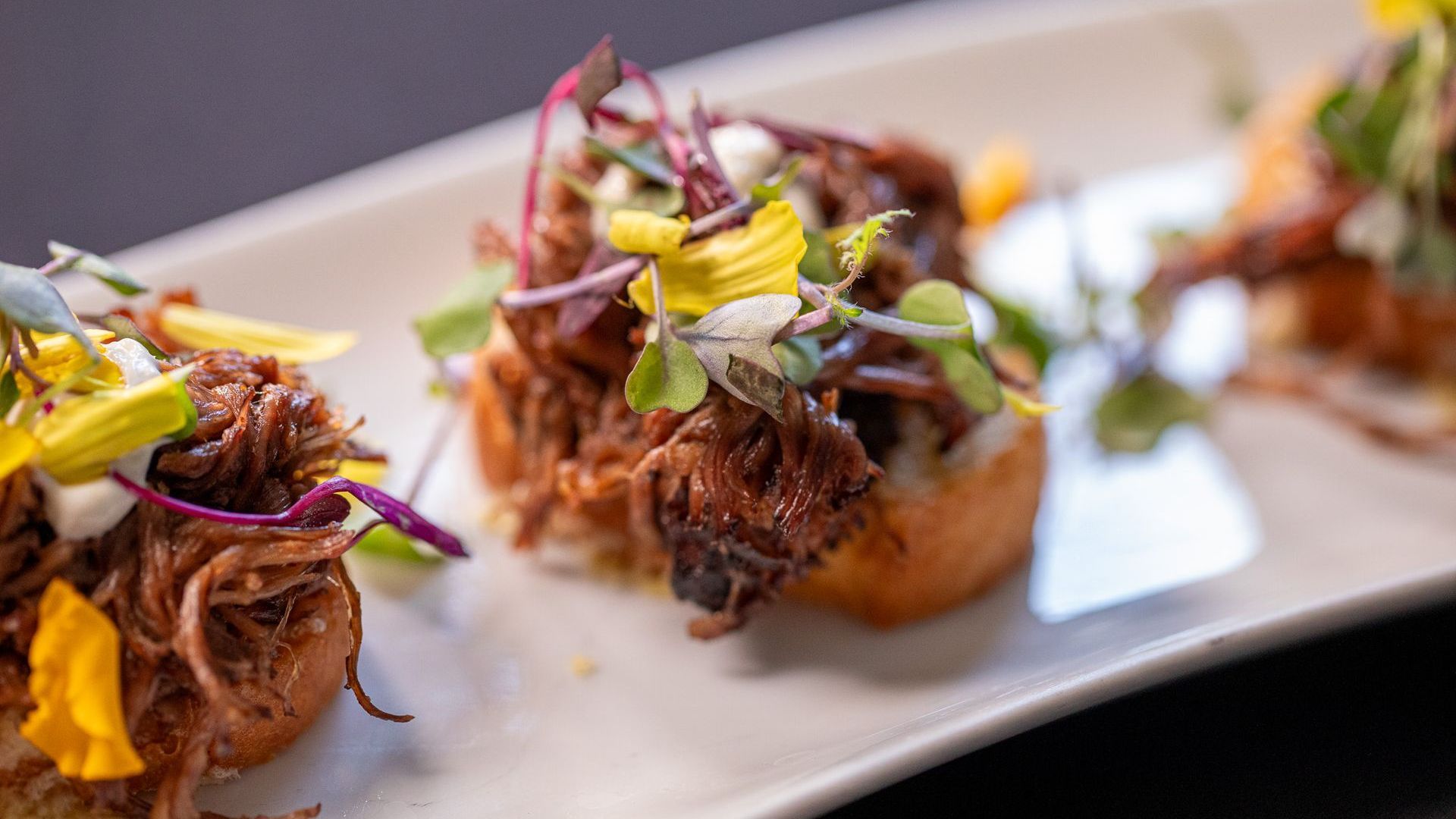 appetizers on tray