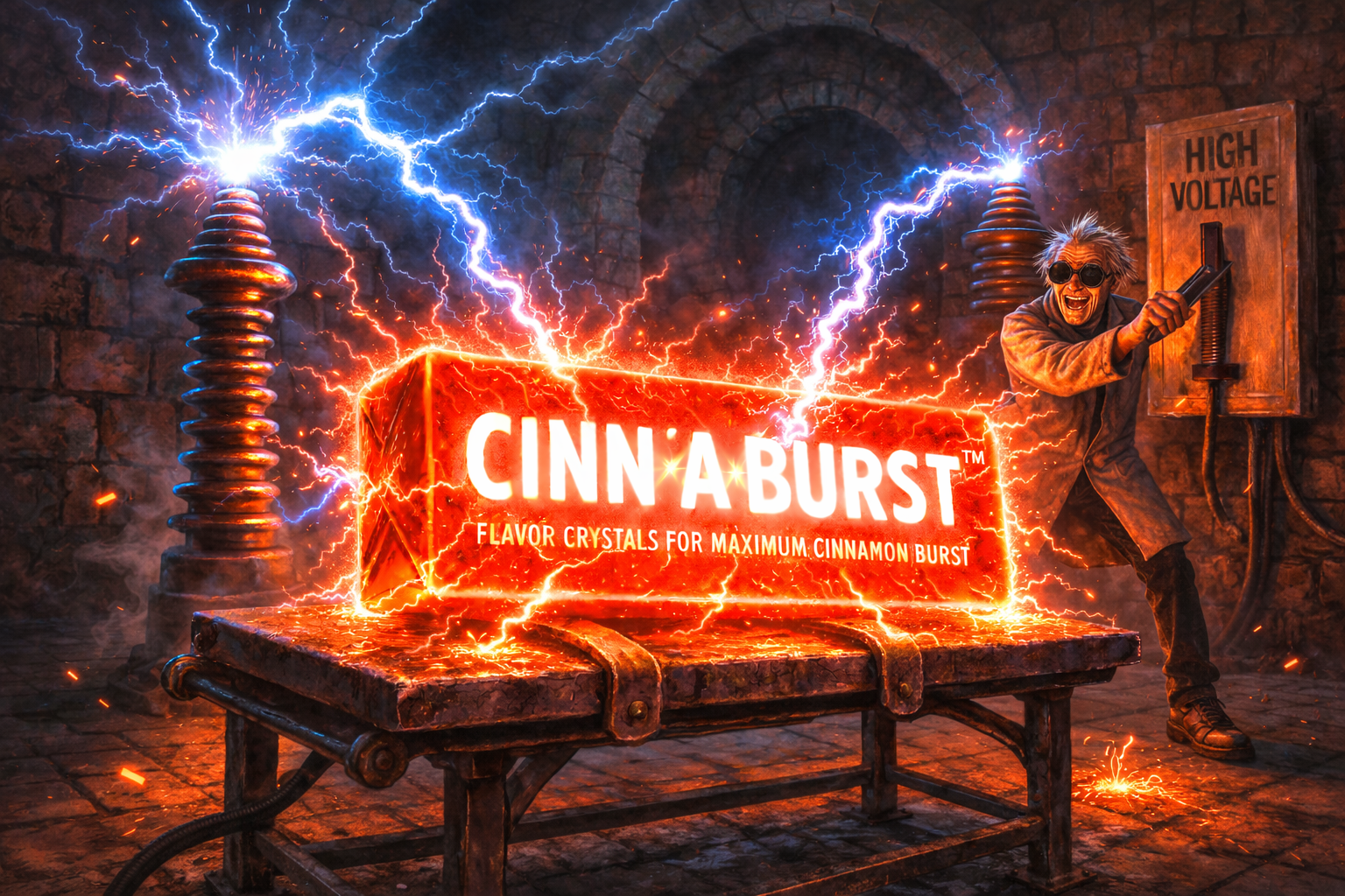 A scientist electrifies a 