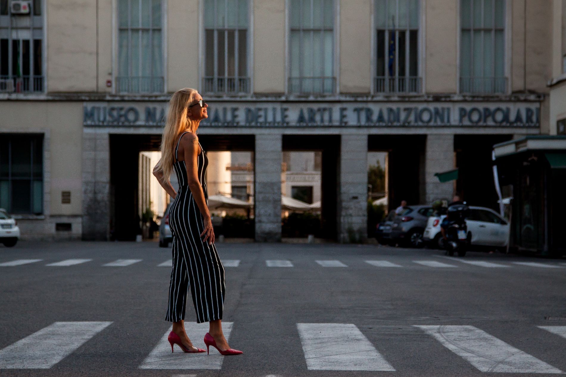 servizio fotografico nelle strade di roma