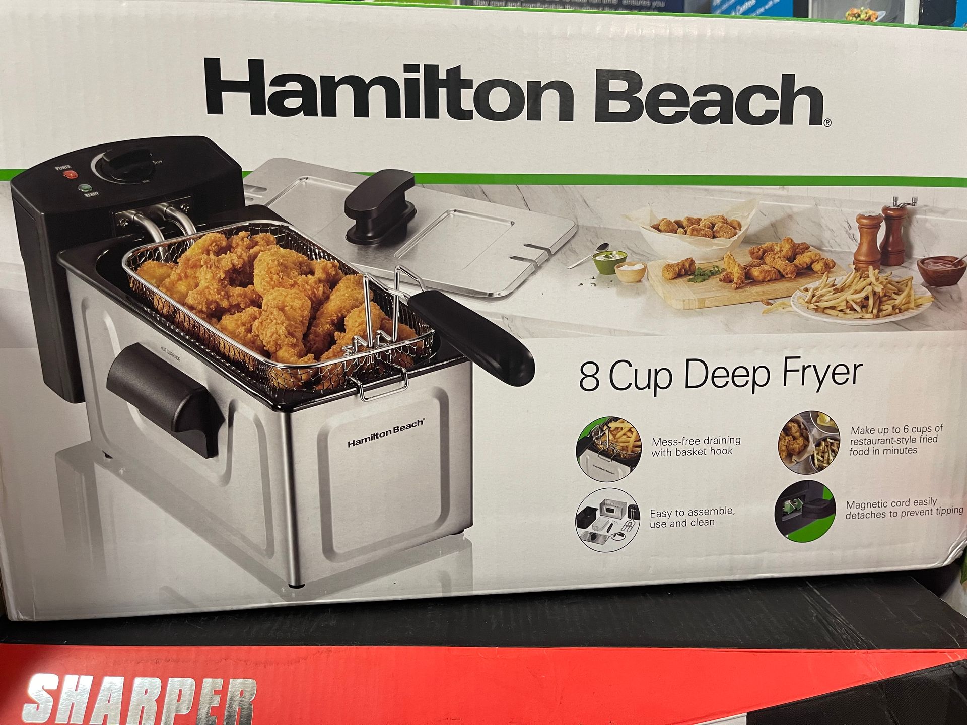A box for a hamilton beach 8 cup deep fryer