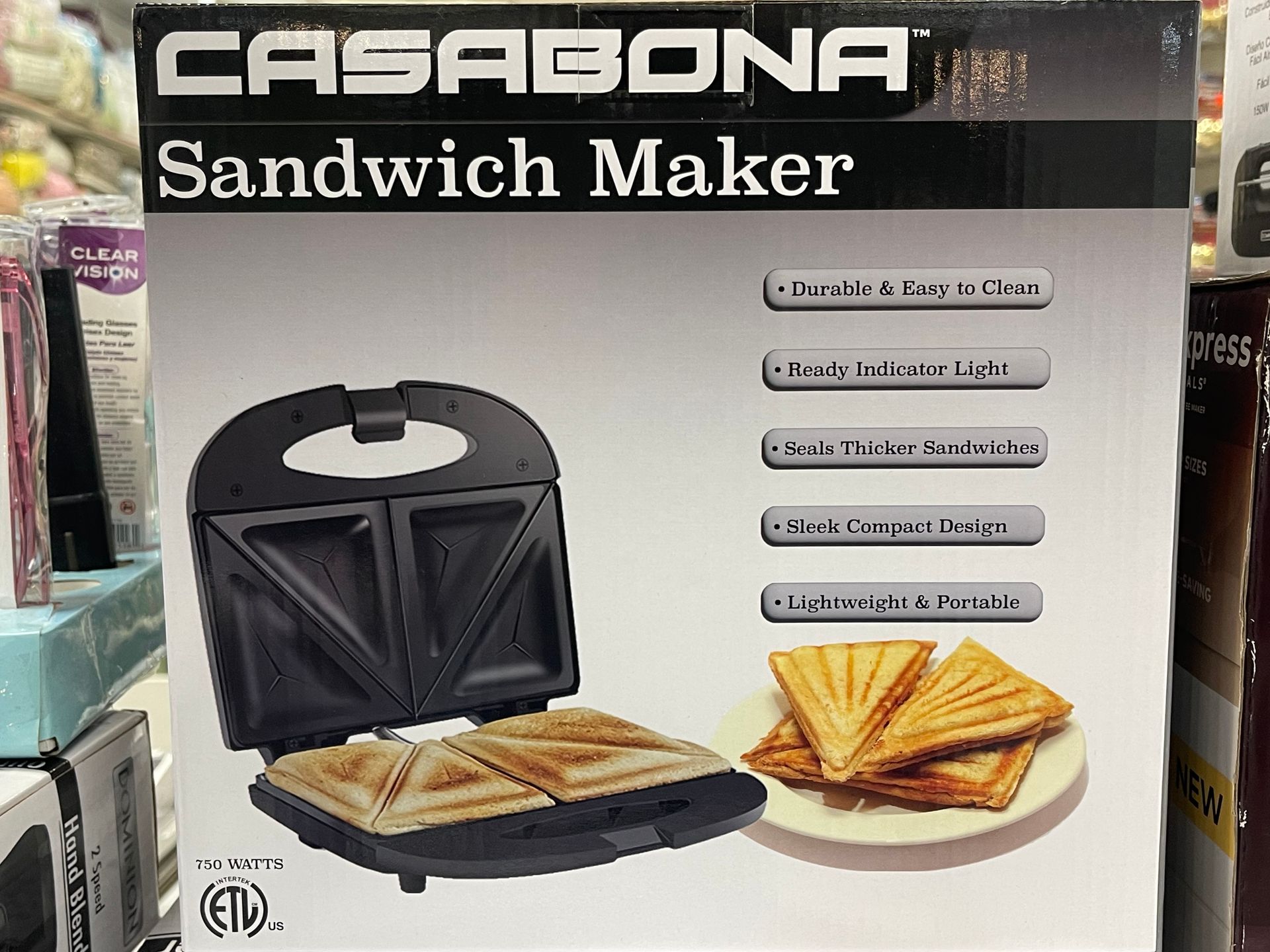 A casabona sandwich maker is on display in a store