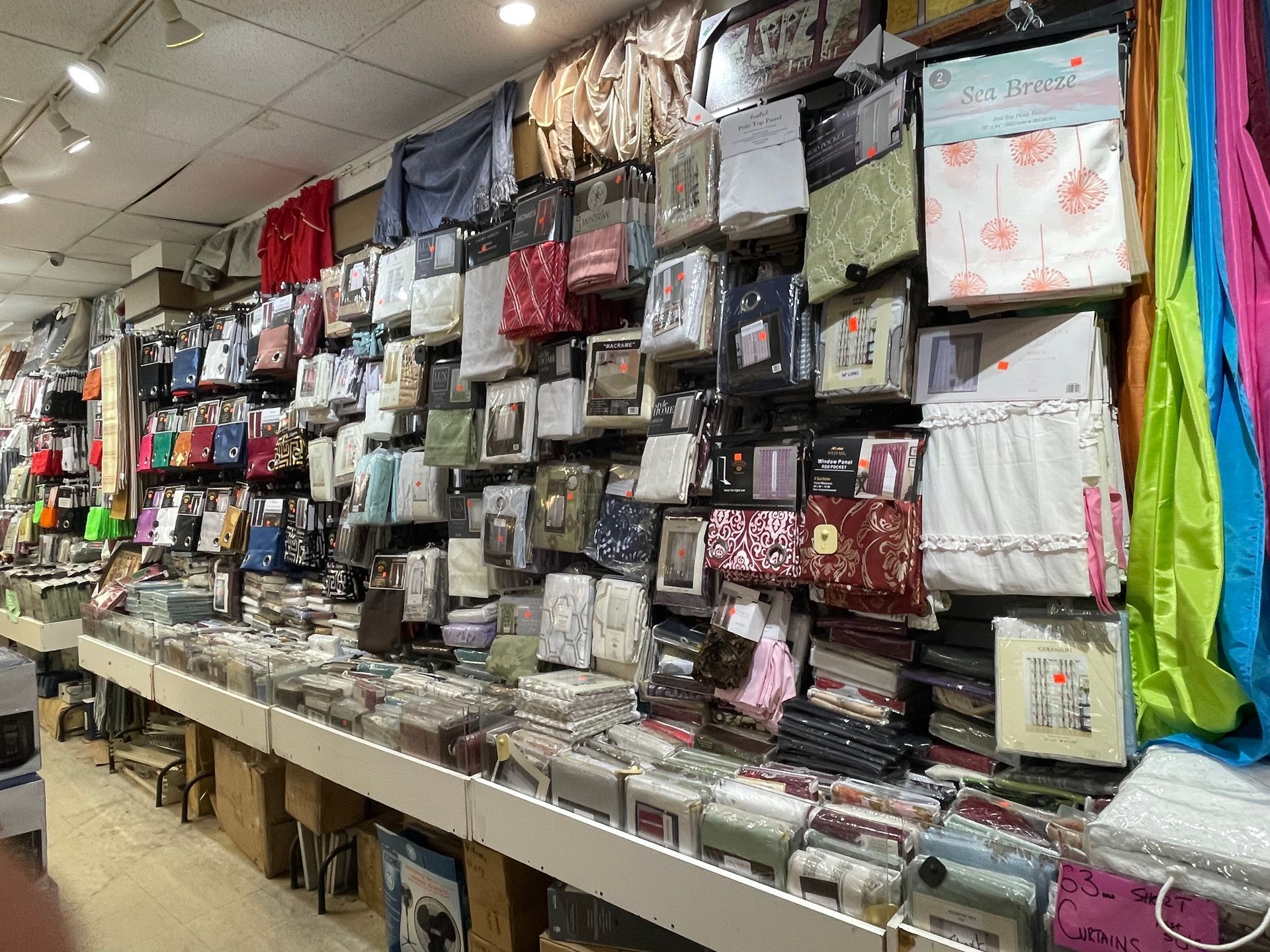 A store filled with lots of different types of bedding.