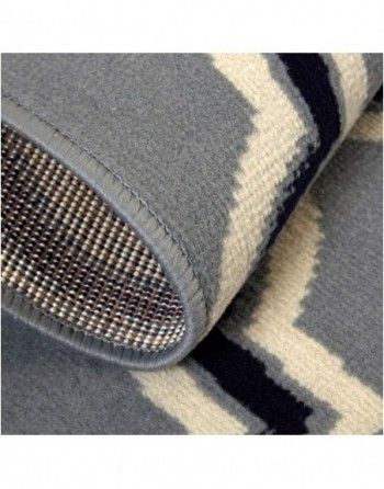 A close up of the bottom of a rug with a geometric pattern.