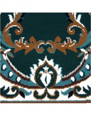 A picture of a rug with a floral design on it