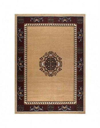 A rug with a celtic symbol on it