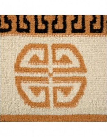 A close up of a rug with a gucci logo on it.