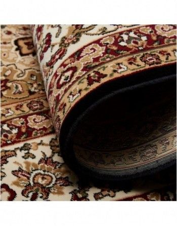 A close up of a rug with a floral pattern