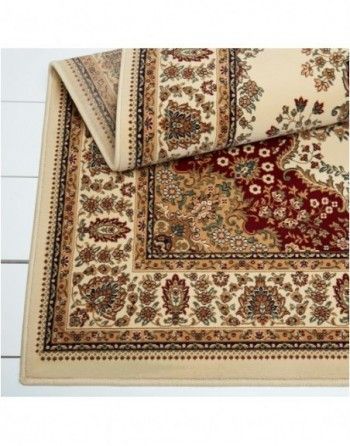 A rug that has a floral pattern on it