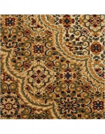 A close up of a rug with a floral pattern