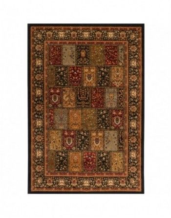 A rug with a pattern of squares on it