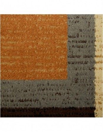 A close up of a rug with a geometric pattern on it.