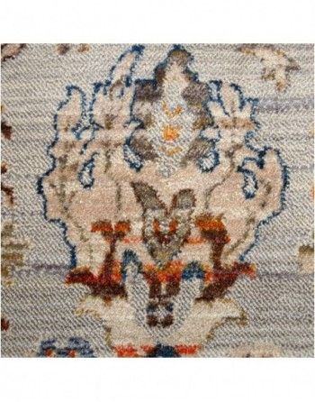 A close up of a rug with a floral pattern on it.