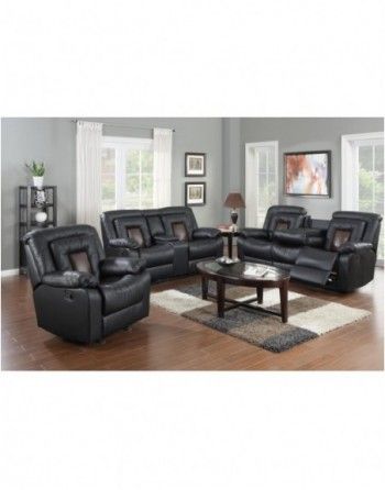 A living room filled with furniture and a coffee table.