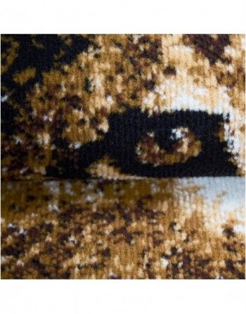 A close up of a carpet with a leopard print